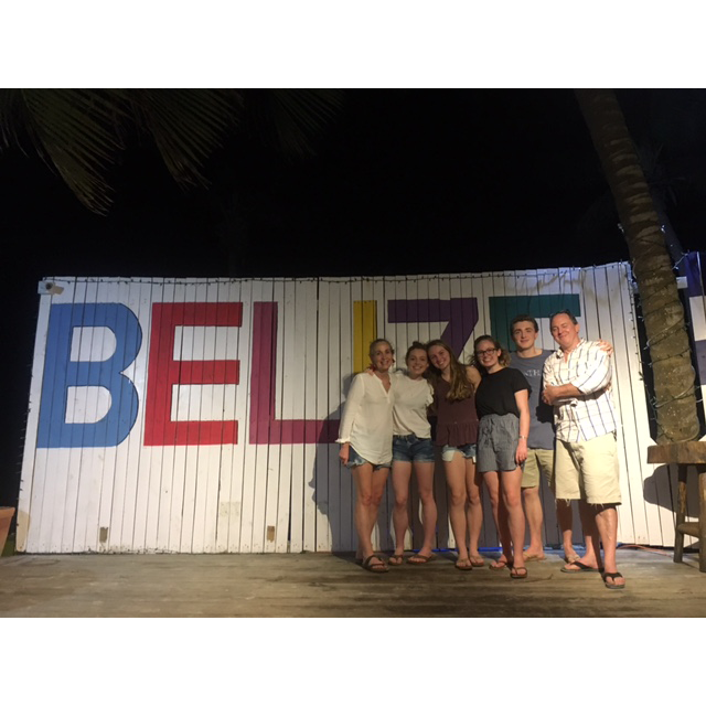 Colleen Irish, photo of family on vacation in Belize